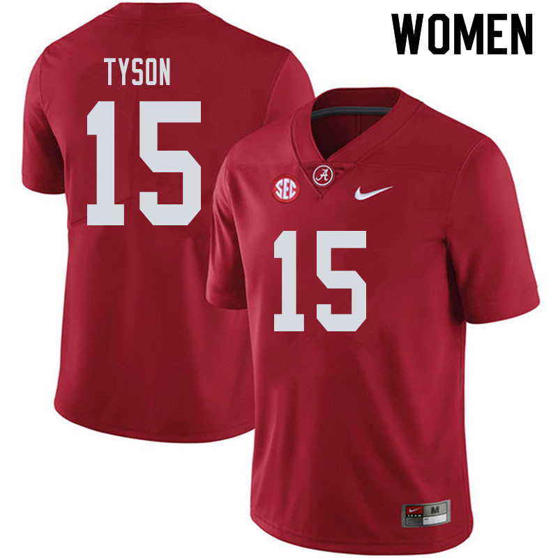 Women #15 Paul Tyson Alabama Crimson Tide College Football Jerseys Sale-Crimson